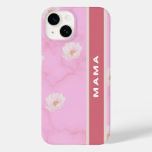 Pink Floral “Mama” Phone Case
