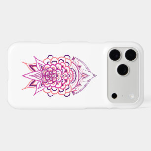 Pink Floral Mandala iPhone Case   Aesthetic Boho F
