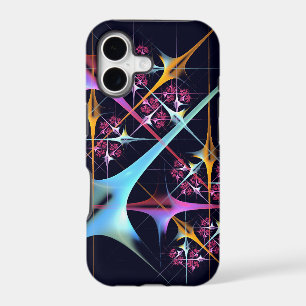 Pink Floral Modern Abstract Art Colour Pattern #01