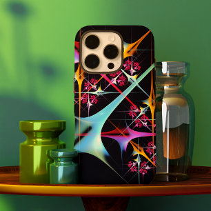 Pink Floral Modern Abstract Art Colour Pattern #01 iPhone 16 Pro Case