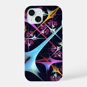 Pink Floral Modern Abstract Art Colour Pattern #01 iPhone 15 Case