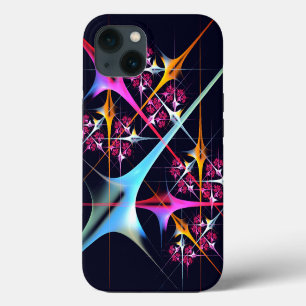Pink Floral Modern Abstract Art Colour Pattern #01 iPhone 13 Case