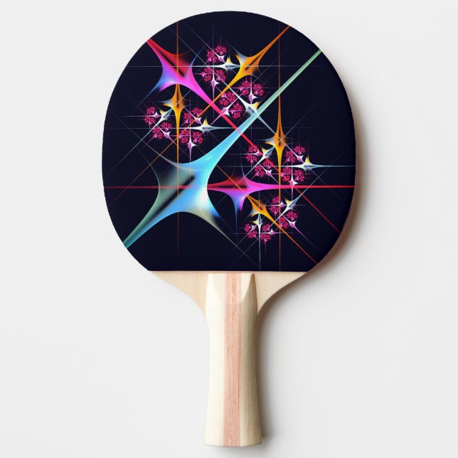 Pink Floral Modern Abstract Art Colour Pattern #01 Ping Pong Paddle (Front)