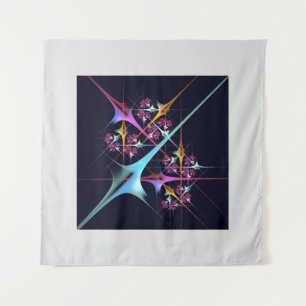 Pink Floral Modern Abstract Art Colour Pattern #01 Tapestry