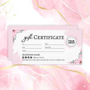 Pink Floral Mother's Day Gift Certificate