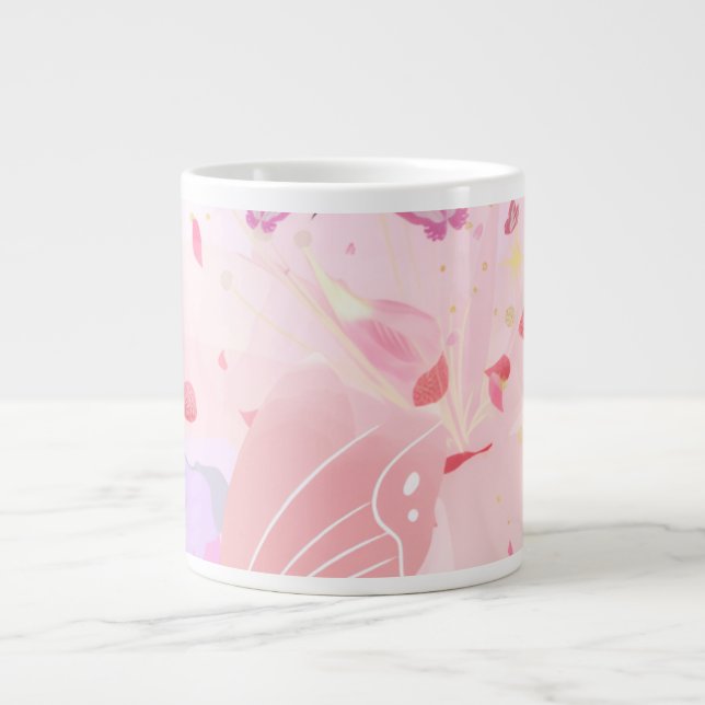 Pink Floral Mug (Front)