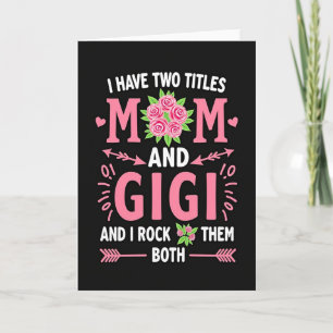 Pink Floral Mum Gigi Card