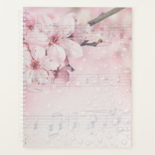 Pink Floral Music Planner