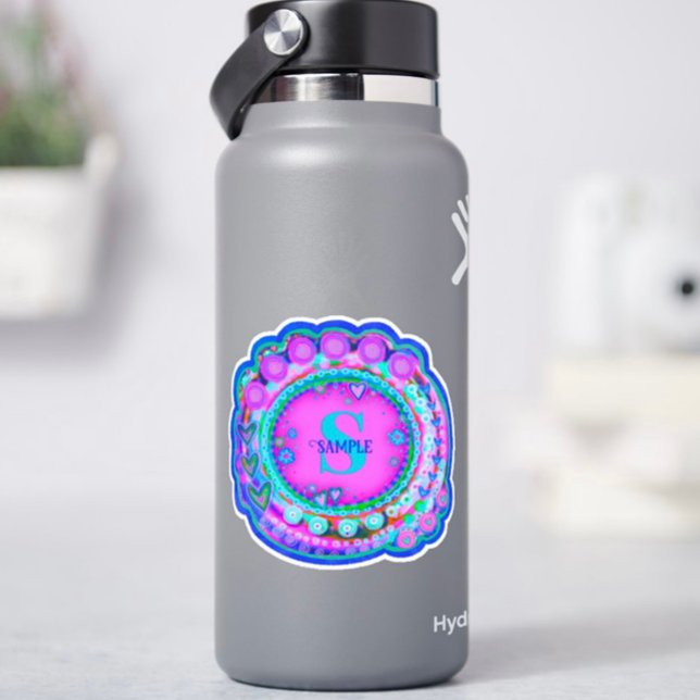 Pink Floral Name and Initial Inspirivity Custom (Creator Uploaded)