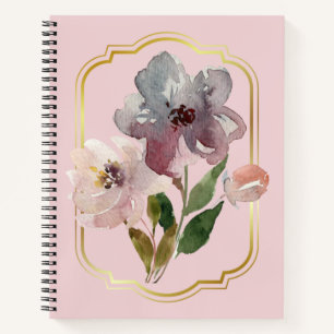 Pink Floral Notebook 