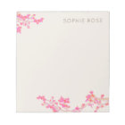 Pink Floral Notepad