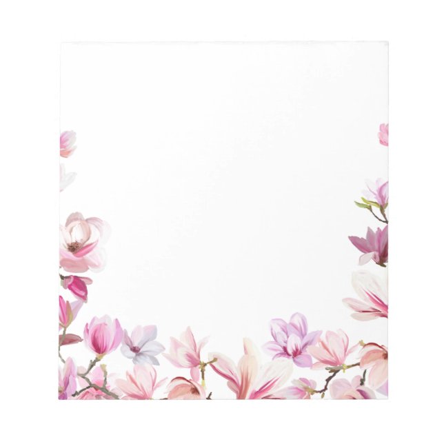 pink floral notepad (Front)