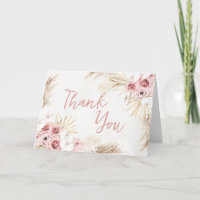 Pink Floral Pampas Grass Baby Shower 