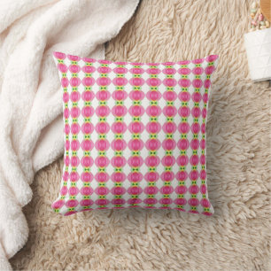 Pink floral pattern cushion