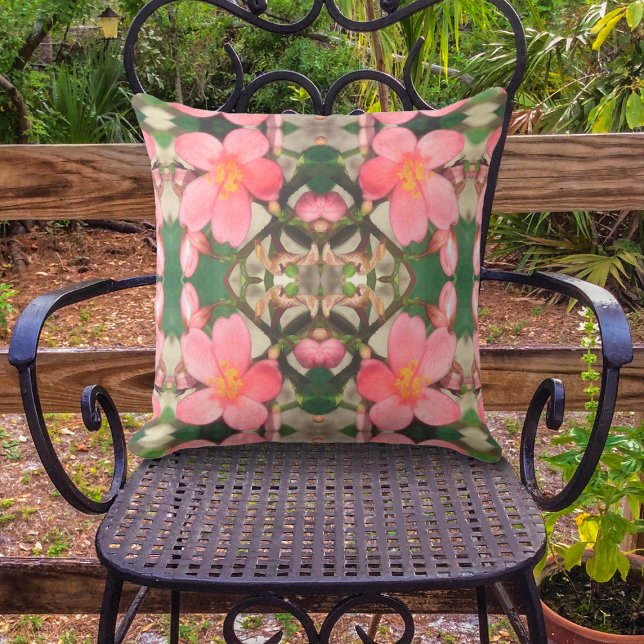 Pink Floral Pattern Cushion (Creator Uploaded)