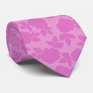 Pink Floral pattern Groom Gift Tie
