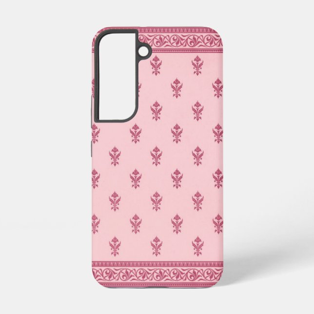 Pink Floral Pattern  Samsung Galaxy S22 Case (Back)