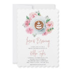 Pink Floral Peony "Love is Brewing" Bridal Brunch