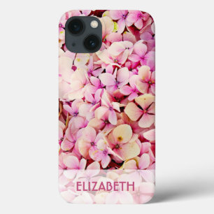 Pink Floral Personalised iPhone 13 Case
