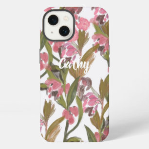 Pink Floral Personalised IPhone / iPad case