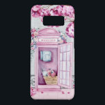 Pink Floral Phone Booth Personalised  Case-Mate Samsung Galaxy S8 Case<br><div class="desc">This beautiful phone case features a pink phone booth adorned in flowers with a nearby tree dropping pink blossoms on the ground. You can personalise with your name.</div>