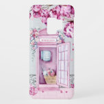 Pink Floral Phone Booth Personalised Case-Mate Samsung Galaxy S9 Case<br><div class="desc">This beautiful phone case features a pink phone booth adorned in flowers with a nearby tree dropping pink blossoms on the ground. You can personalise with your name.</div>