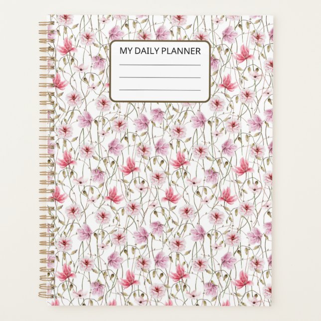 PINK FLORAL PLANNER (Front)
