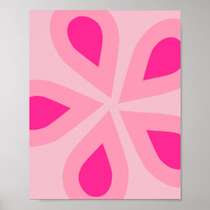 Pink Floral Poster