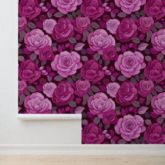 Pink Floral Roses  Wallpaper