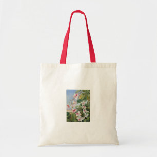 Pink Floral Spring Party Shower Peace Love Destiny Tote Bag
