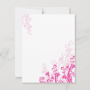 Pink Floral Swirl (blank)