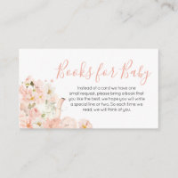 Pink Floral Tea for Two Baby Shower Books for Baby