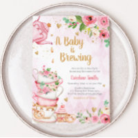 Pink Floral Tea Party Baby Shower 