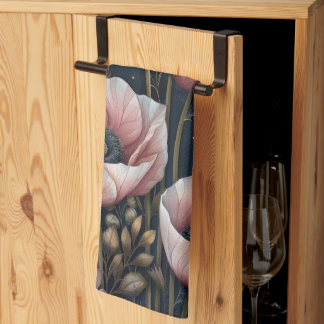 Pink Floral Tea Towel