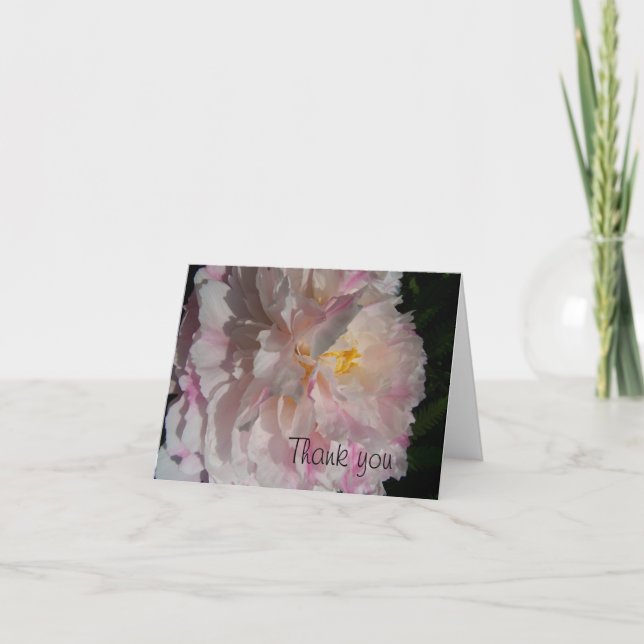 Pink Floral Thank you Card (Front)