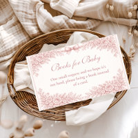 Pink Floral Toile Books for Baby