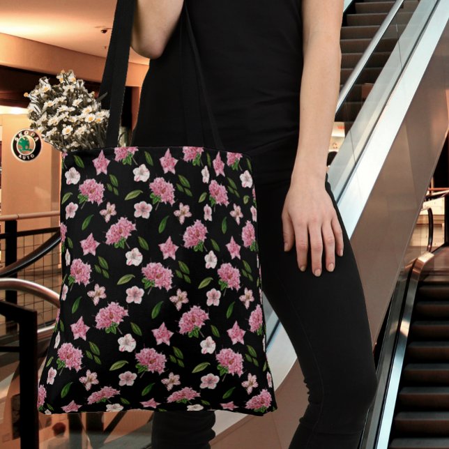 Pink Floral  Tote Bag (Creator Uploaded)