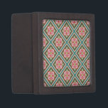 Pink Floral Trellis Vintage Flower Pattern Jewellery Box<br><div class="desc">This pretty floral trellis pattern is made in shades of pink, green and teal and is inspired by vintage Victorian stained glass designs. The interlocking lattice design forms diamond shapes with cute pink flowers in the middle of each. This seamless pattern is perfect for anyone looking for a sweet, antique...</div>