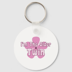 Pink Floral Twin Key Ring