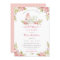 Pink Floral Watercolor Bridal Shower Tea Party