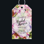 Pink Floral Watercolor Bridal Shower Thank You Gift Tags<br><div class="desc">Contemporary watercolor leaves and flowers in shades of pink, fuchsia and purple, these bridal shower gift tags are ready to personalise for your wedding bridal shower or any other special occasion. Use the Customise Further feature to add or delete text, align text, change the font, font colour, and layout. **TIP:...</div>