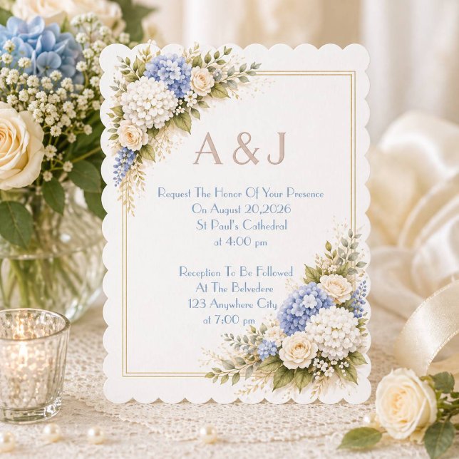 Pink floral wedding invitation (Creator Uploaded)