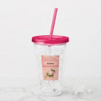 Pink floral with Diamond Tiara Princess Design