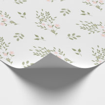 Pink Floral wrapping wildflower gift wrap