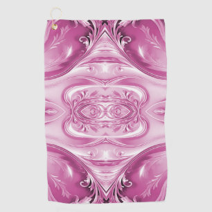 Pink Flourish Golf Towel