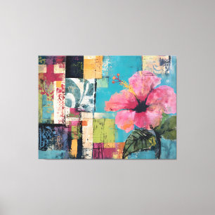 Pink Flower Abstract Canvas Print