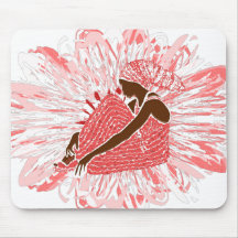 pink Flower | African Head Wrap on a Black Woman