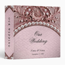 Pink Flower Album Binder