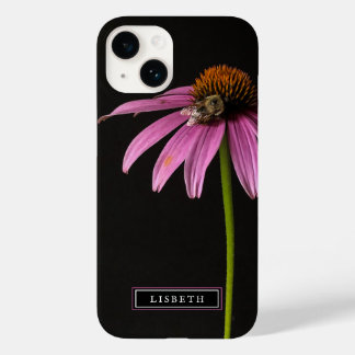 Pink Flower and Bumble Bee iPhone Case