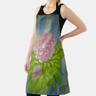 pink flower apron